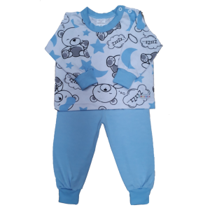 2309 Pijama Algodão Azul com Urso M